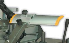 Proma ML353G 
 Защита строгальных ножей  
Предохраняющая пластина комбинированного деревообрабатывающего станка закрывает строгальные ножи во время проведения любой другой операции
