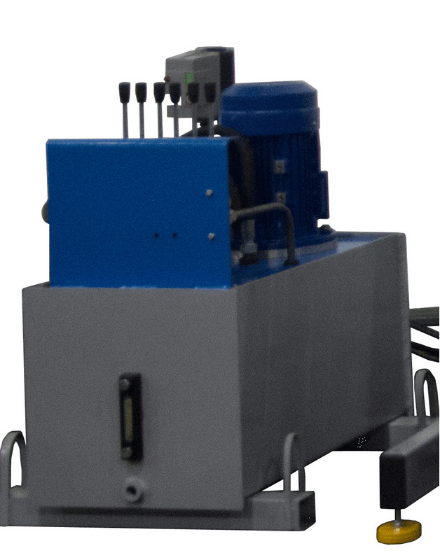 IRONMAC Press 150/HP Universal 150/6HP Universal  Гидростанция оснащена 6-поточным насосным агрегатом  Обеспечивает регулировку усилия гидроцилиндров в диапазоне от 1 до 8 тонн и позволяет разделять пресс на 6 зон склеивания 