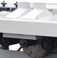 QUADRO MRS-2-280  Эффективная система аспирации  Наличие аспирационных патрубков позволяют эффективно удалять опил из зоны пиления, что благоприятно сказывается на производительности станка и качестве получаемых изделий 