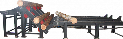 KRAFTER RD-600/6  Механизация для подачи бревен  Станок может быть оснащен накопителем и поштучной подачей бревен, а также приводным рольгангом нужной длины  Система подачи может вмещать на себя от 15 м3до 40 круглых бревен единовременно  Скорость...