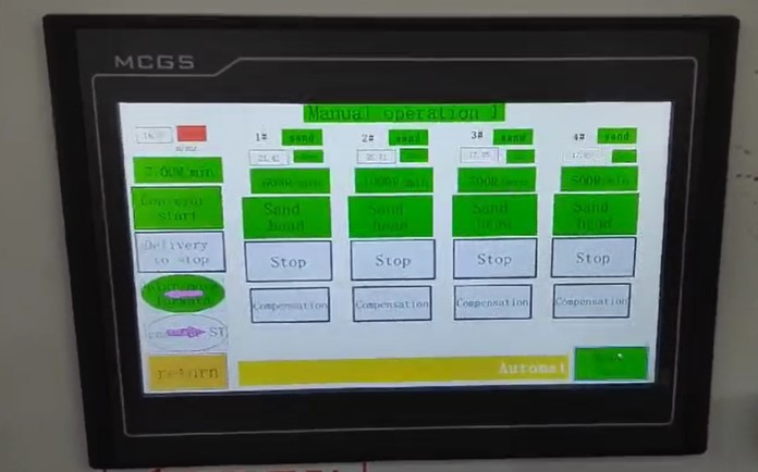 EcoWood W4  Панель управления  Удобное управление с PLC контроллера  На одном дисплее устанавливаются все параметры обработки:
