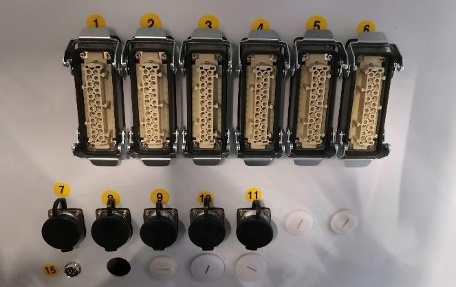 Excitech DRILLING CELL 2 IN 1  Система отсоединяемых кабелей  Для удобства внутрицехового перемещения и предотвращения обрыва линий все силовые кабели управления от шкафа управления к станку выполнены по системе быстросъемных разъемов 