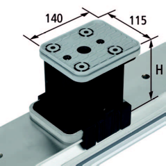 Filato Doormatic 1328  Вакуумная подушка Schmalz VCBL-K1  140 х 115 х 100 мм