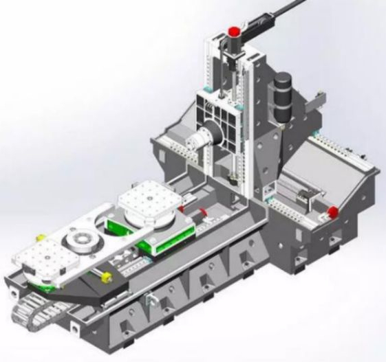 KMT KHM 80P  Компоновка станка  Компактная конструкция с высокой жесткостью и оптимизированной компоновкой  А усиленная силовая поддержка за колонной и заниженный центр тяжести эффективно способствуют снижению ударной нагрузки, что положительным о...