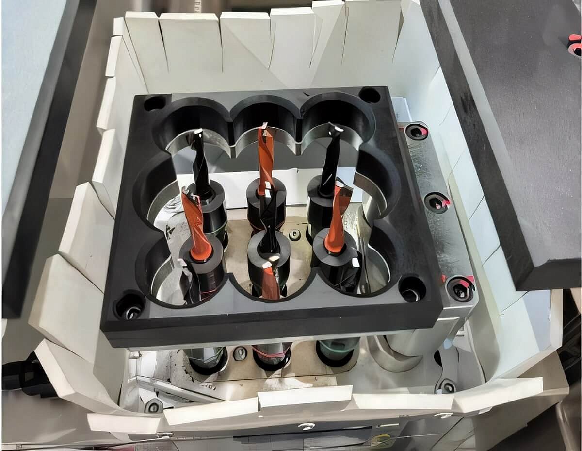 Nanxing ND510S  Нижний сверлильный блок  9 вертикальных шпинделей для сверления в пласть 