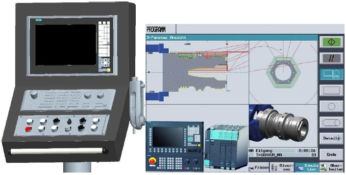 B SPECTR ULTRATURN UT-700S  Система ЧПУ Siemens SINUMERIK 840D с расширенными функциями  В дополнение к программированию по ISO-коду, система имеет удобное для оператора диалоговое программирование с интуитивно понятным интерфейсом  Это помогает о...