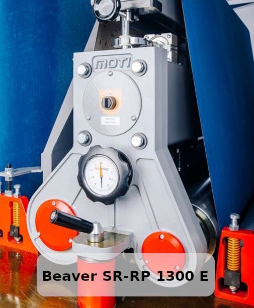 Beaver SR-RP 1000 E  2-й шлифовальный узел (вал + утюжок)  Выполняет 2 операции: чистовое шлифование обрезиненным валом и выравнивание кинематической волны с помощью плоского утюжка 