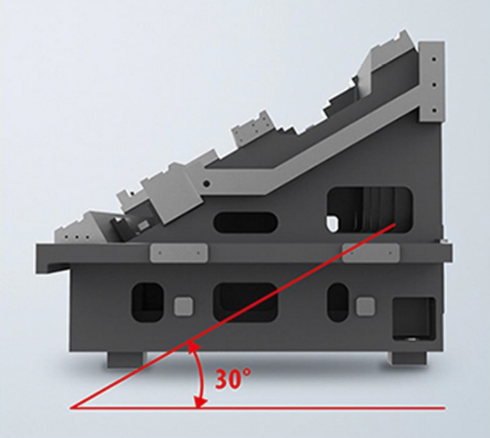 SPECTR TH-2500Y / 1000  Цельнолитая станина  Цельнолитая станина с углом наклона 30 градусов и низким центром тяжести (относительно конкурентов), изготовленная из чугуна марки HT300, который обладает превосходными характеристиками поглощения вибра...