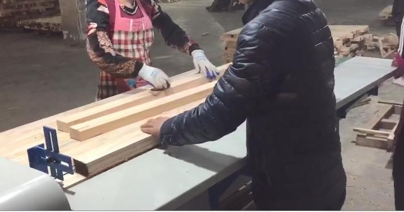 EcoWood CFS-100 Pro  Стол подачи  Приводной ленточный транспортер с разметочной зоной длиной 2500 мм на входе станка для подачи и разметки заготовок позволяет увеличить производительность и непрерывную работу 