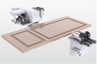 KDT KHM-660  ПАРАЛЛЕЛЬНАЯ ОДНОВРЕМЕННАЯ РАБОТА С ДВУХ СТОРОН ЩИТОВЫХ ЗАГОТОВОК 