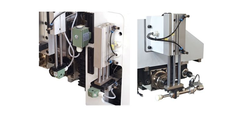 Yuetong MDK 4120Q5  ДАТЧИКИ ИЗМЕРЕНИЯ АКТУАЛЬНЫХ РАЗМЕРОВ           Датчики автоматического определения положения дверного полотна и контактный датчик для калибровки инструмента - гарантия качественного обработки заготовок        
