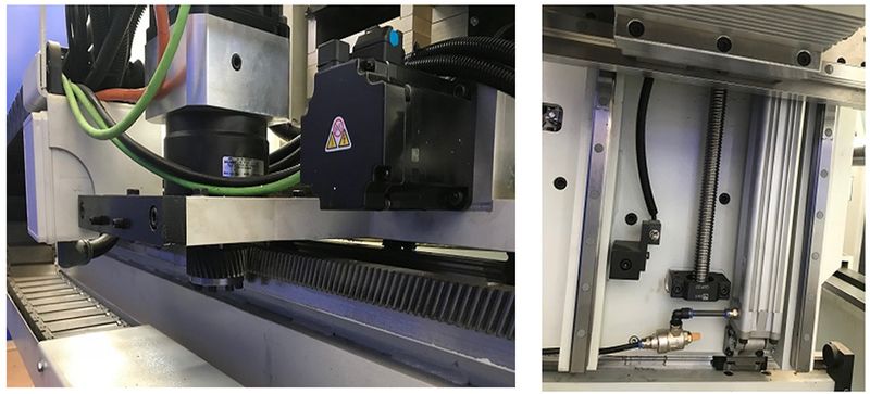 Dincmak Tormat.Joker ATC  ПЕРЕМЕЩЕНИЯ     					 Перемещение по оси X при помощи серводвигателя YASKAWA мощностью 1,5 кВт 3000 об/мин   				     					 Косозубая зубчатая рейка и шестерня GUDEL Германия  Планетарный редуктор   				     					 Линейны...