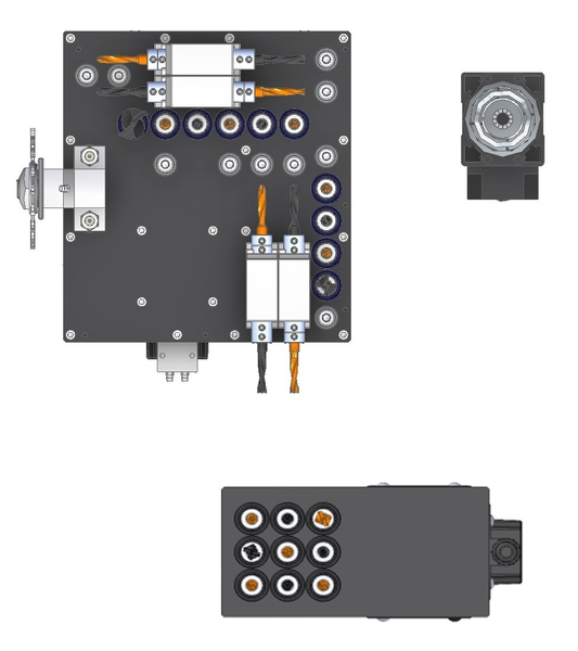 KDT KD-610RH  КОМПОНОВКА ВЕРХНЕЙ И НИЖНЕЙ СВЕРЛИЛЬНЫХ ГРУПП     			 Верхняя сверлильная группа:  		     			 10 вертикальных, 8 горизонтальных   		     			 Нижняя сверлильная группа: 9 вертикальных  		     			 Верхний фрезерный узел: 3,5 кВт  		   ...