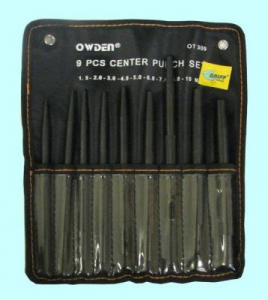 Набор кернеров из  9-ти шт. от 1.5мм до 10.0мм CrV в сумке "CNIC" (ОТ309)