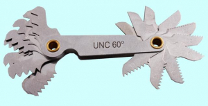 Набор резьбовых шаблонов для дюймовой резьбы UNC 60° из 21шт. "CNIC" (4-64)