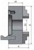 Трехкулачковый токарный патрон Optimum 315 мм  Camlock ASA D1-8", рис.5