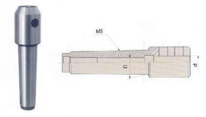 Патрон Фрезерный с хв-ком КМ2 (М10х1,5) для крепления инструмента с ц/хв d10мм (TY05A-6) "CNIC"