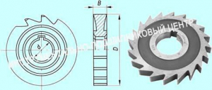 Фреза дисковая пазовая   80х12х27 Р6М5, Z =14 затылованная