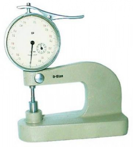 Толщиномер индикаторный настольный ТН  10-60 М (0-10мм) цена дел.0,01мм г.в.1982-1990