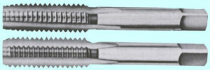 Метчик 1 1/8" BSF 55° 9ХС дюймовый, ручной, комплект из 2-х шт. ( 9 ниток/дюйм) "CNIC"