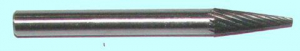 Борфреза коническая  d 6х25х6х55 Р6М5 тип М оксид.