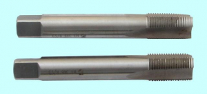 Метчик G   1/4" 9ХС трубный цилиндрический, ручной комплект из 2-х шт. (19 ниток/дюйм) левый ГОСТ 3266 "CNIC"