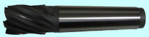 Фреза Концевая d32,0х 50х240 к/х Т15К6 с винтовой пластиной  Z=4 КМ5 обдирочная со стружколомом (без маркировки)