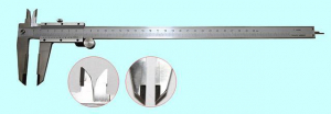 Штангенциркуль 0 - 300 ШЦТ-I (0,02) с твердосплавными губками, нерж. сталь, с глубиномером "CNIC" (141-135S)