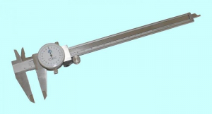 Штангенциркуль 0 - 200 ШЦК-I (0,02) стрелочный с глубиномером H-50мм "TLX" (V01-1021)