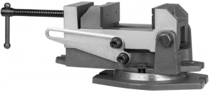 Тиски станочные 100 мм ZX100 с углом наклона 45 градусов