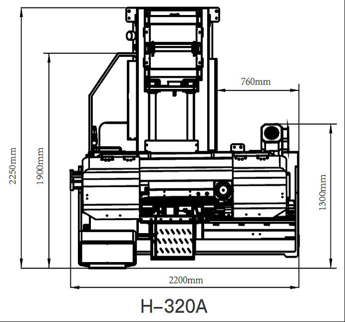 Stalex H-530 Габариты