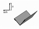 Угол внутренний доборный 2 элемент для кровли на листогибе Van Mark