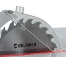 Belmash SDM-2000M  Безопасная эксплуатация  Спецкожух многофункционального деревообрабатывающего станка Белмаш SDM-2500M S016A исключает вылет отходов пиления в глаза оператора 