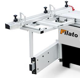 Filato FL-1600  Телескопическая опора  Широкая телескопическая опора, применяемая в станках промышленного уровня, позволяет раскраивать листы большой массы без потери плоскостности между кареткой и дополнительным столом  Для удобства работы дополн...