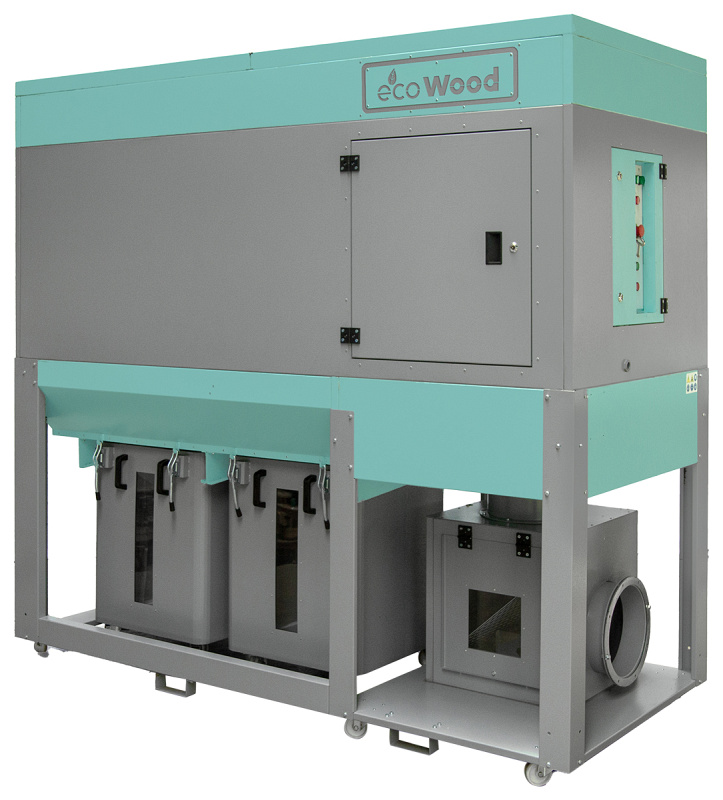 EcoWood MB 204F Nova  Рукавный фильтр EcoWood FPC-3500  Компактный рукавный фильтр с электромеханическим встряхиванием и контейнером-накопителем предназначен для очистки воздуха от сухой не слипающейся пыли в центральных системах аспирации  Фильтр...
