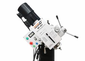 Metal Master MF-45A 
 Фрезерная головка может наклоняться вокруг продольной оси вправо и влево ±90° 
 Угол поворота отображается на линейке  
