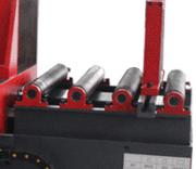 Stalex BS-850G 
  Ролики для подачи детали  
 Для упрощения подачи тяжелых деталей рабочий стол оборудован специальными роликами  
