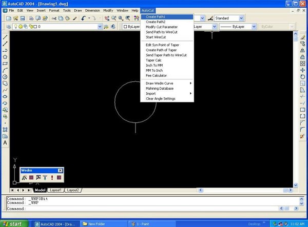 MetalTec DK 77100 
 ВСТРОЕННАЯ CAD / CAM СИСТЕМА НА ОСНОВЕ «AUTOCAD» 
 Полностью русифицированная система позволяет формировать управляющую программу непосредственно на стойке ЧПУ без дополнительного программного обеспечения  
