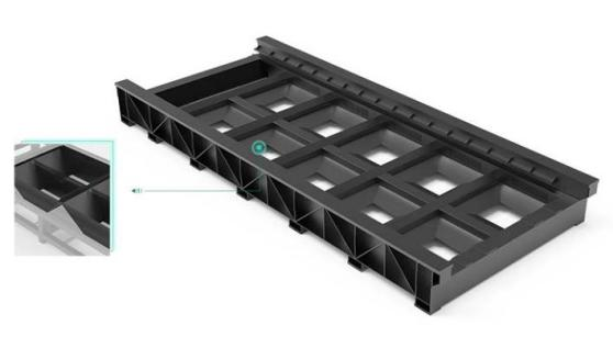 OREE LASER EH6020  Станина для сверхтяжелой листовой стали 