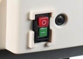Jet JPT-10B  Аварийная остановка  Удобно расположенная на передней панели яркая кнопка СТОП позволяет оператору быстро отключать агрегат в случае возникновения аварийной ситуации 