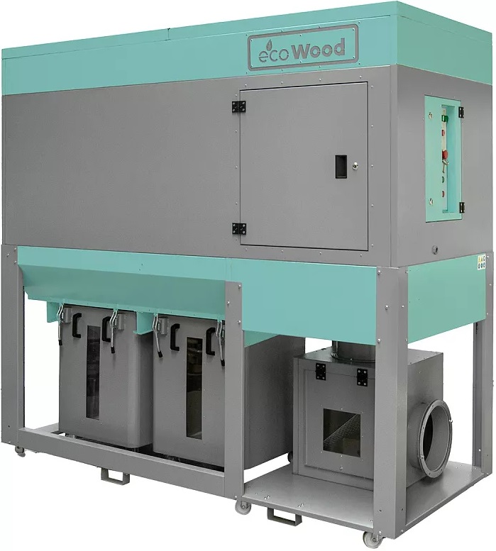 EcoWood AT700-R  Фильтры рукавные EcoWood FPC  Компактный рукавный фильтр с электромеханическим встряхиванием и контейнером-накопителем предназначен для очистки воздуха от сухой не слипающейся пыли в центральных системах аспирации Фильтр устанавли...