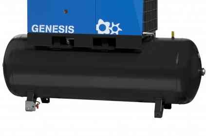 Abac GENESIS 15 13/55-500  Длительная эксплуатация  Ресивер накапливает до 500 литров воздуха, что позволяет сокращать количество рабочих циклов и снижать скорость изнашивания деталей 