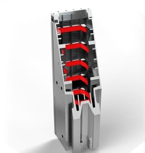 IRONMAC IH-1600 CNC  Колонна  Цельное литье колонны с широким основанием, двойной стенкой и многочисленными ребрами жесткости, для максимальной стабильности суппорта 