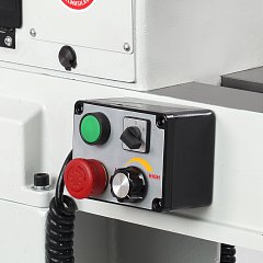BELMASH WL-450/1200EVSM 
 Выносной выключатель 

 Функционал выключателя позволяет изменять направление вращения, скорость вращения, а также включать и аварийно выключать станок  
