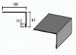Планка карнизная доборный элемент для кровли на листогибе Van Mark