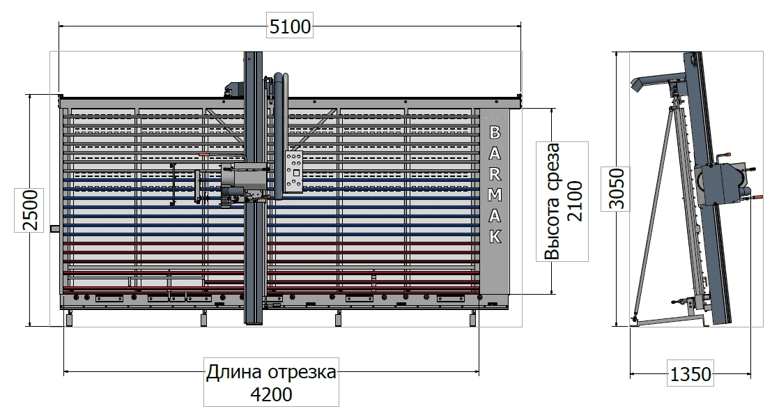 Габариты Barmak 5000